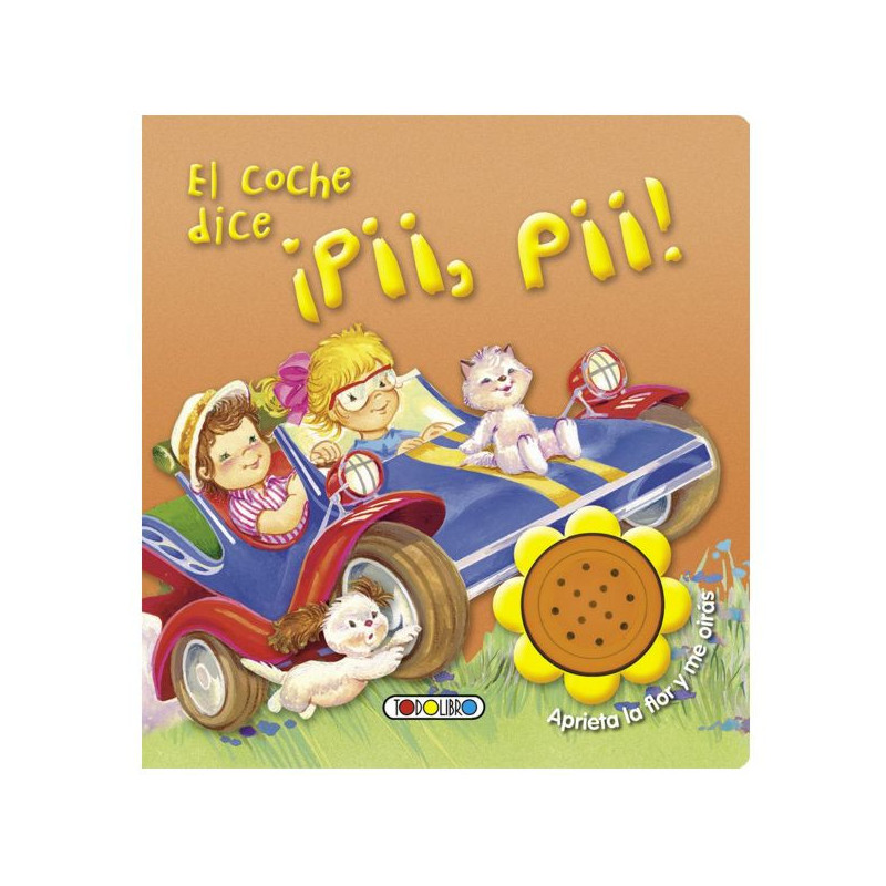 Imagen libro con sonido el coche dice ¡pii