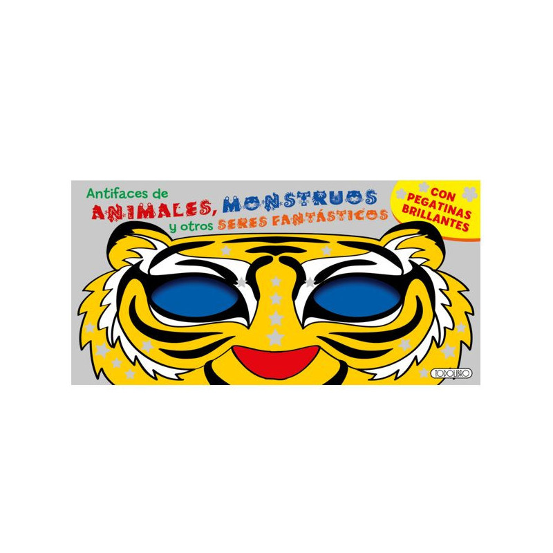 Imagen libro con 32 antifaces para colorear de animales
