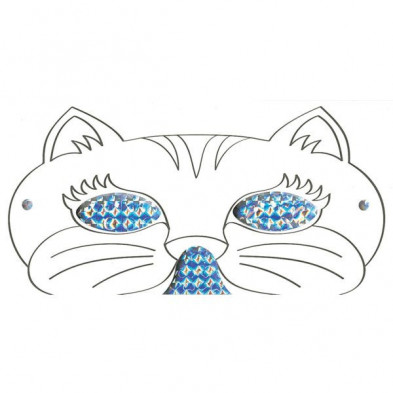 imagen 1 de libro con 32 antifaces para colorear de animales