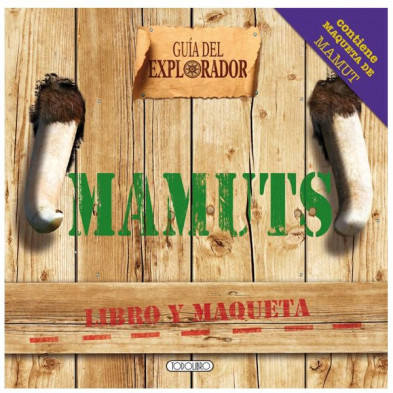 Imagen libro guía del explorador - mamuts con maqueta