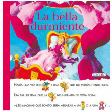 Imagen libro con pictogramas la bella durmiente