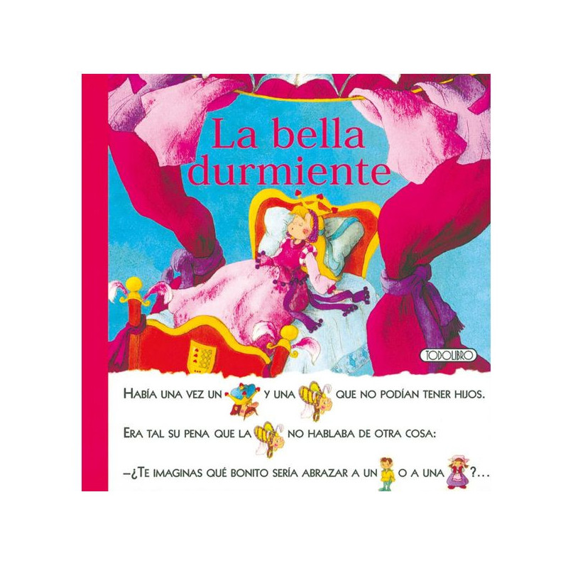 Imagen libro con pictogramas la bella durmiente