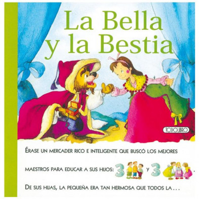 Imagen libro con pictogramas la bella y la bestia