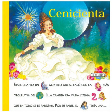 Imagen libro con pictogramas cenicienta