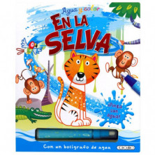 Imagen libro pinta con agua en la selva