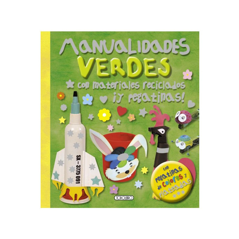 Imagen libro manualidades verdes con material reciclado