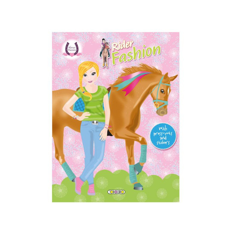 Imagen libro con pegatinas rider fashion