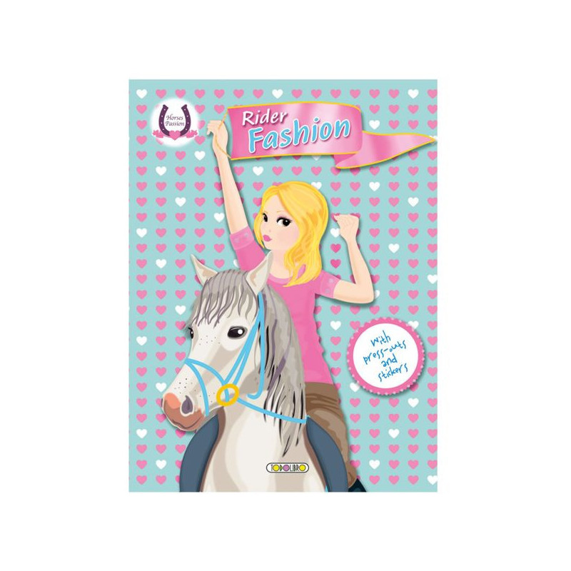 Imagen libro con pegatinas rider fashion