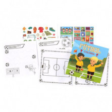 imagen 1 de libro para pegar y colorear fútbol