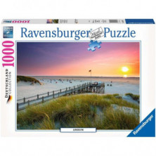 Imagen puzzle ravensburger el atardecer sobre amrum 1000