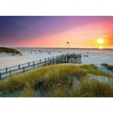 imagen 1 de puzzle ravensburger el atardecer sobre amrum 1000