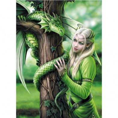 imagen 1 de puzzle clementoni kindred spirits anne stokes 1000