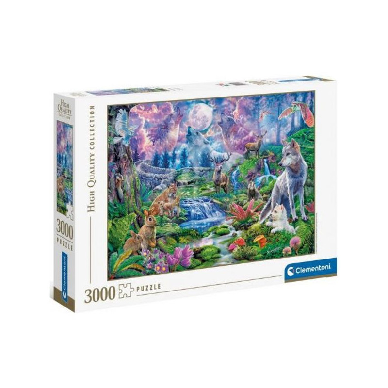 Imagen puzzle clementoni hqc moonlit wild 3000 piezas Imagen puzzle clementoni hqc moonlit wild 3000 piezas