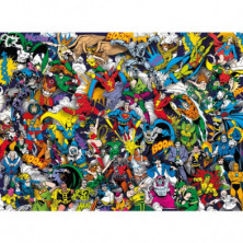 imagen 1 de puzzle clementoni dc comics impossible puzzle 1000