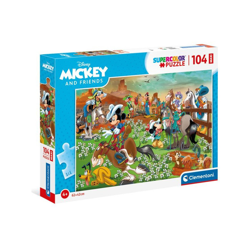 Imagen puzzle clementoni mickey and friends 104 piezas Imagen puzzle clementoni mickey and friends 104 piezas
