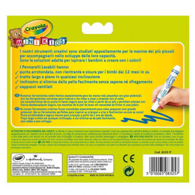 imagen 1 de crayola 12 rotuladores lavables mini kids