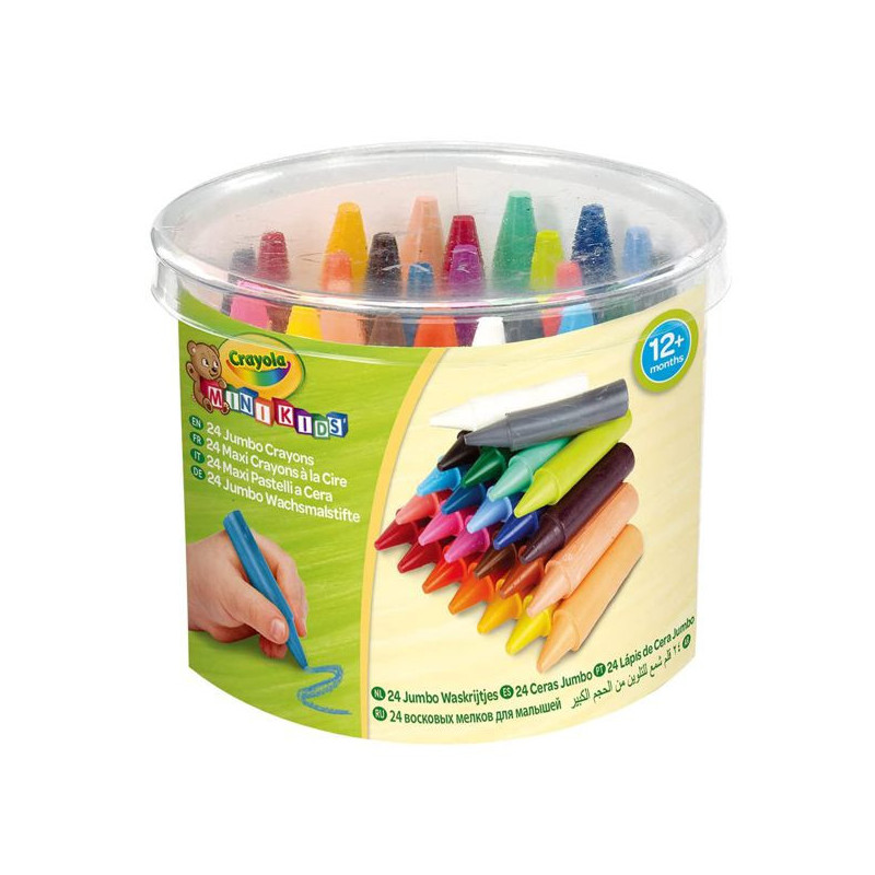 Imagen crayola 24 ceras jumbo lavables mini kids