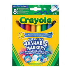 Imagen crayola 8 rotuladores ultralavables maxi punta