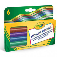 Imagen crayola 6 rotuladores efectos metalizados