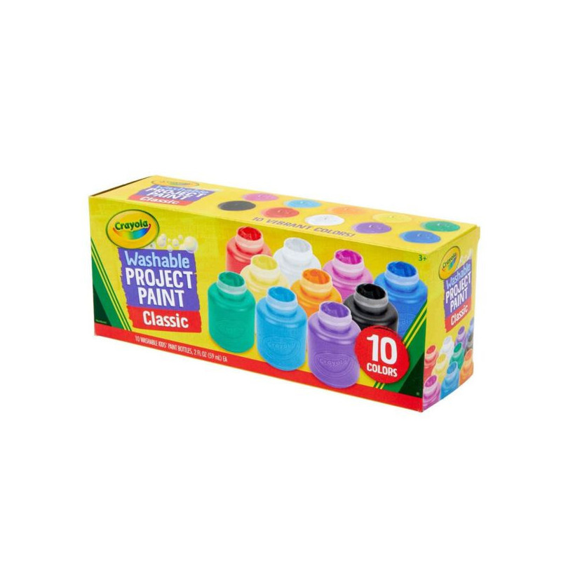Imagen crayola 10 témperas lavables colores surtidos Imagen crayola 10 témperas lavables colores surtidos
