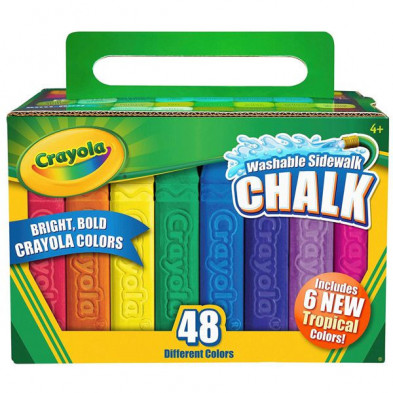 Imagen crayola 48 tizas de suelo lavables Imagen crayola 48 tizas de suelo lavables
