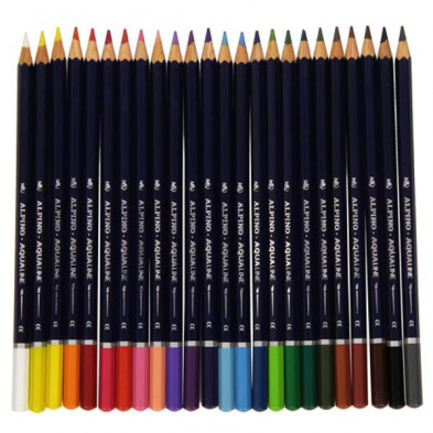imagen 1 de estuche 24 lápices alpino aqualine cartón