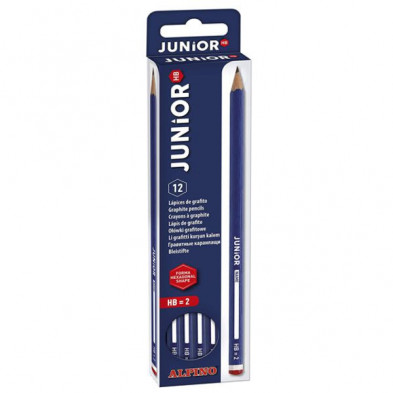 Imagen estuche 12 lápices alpino junior con cabecilla hb