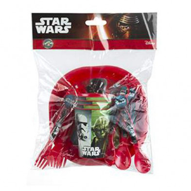 imagen 1 de pack fiesta 16 piezas star wars