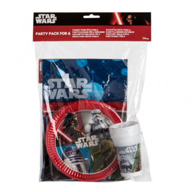 imagen 1 de pack fiesta 25 piezas star wars