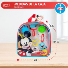 imagen 4 de mochila plastilina mickey 4 botes  y herramientas