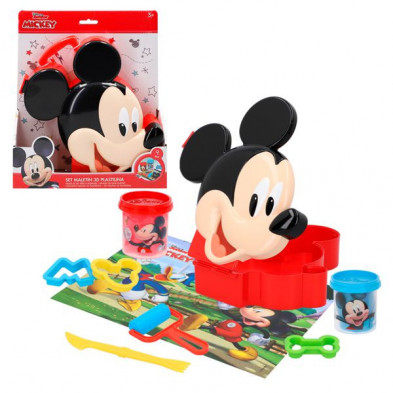 imagen 1 de caja 3d plastilina mickey 2 botes y herramientas imagen 1 de caja 3d plastilina mickey 2 botes y herramientas
