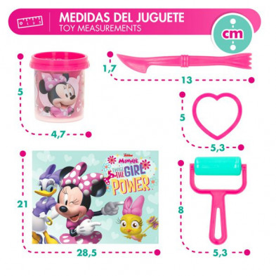 imagen 5 de caja 3d plastilina minnie 2 botes  y herramientas