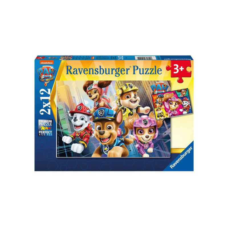 Imagen puzzle ravensburger paw patrol movie 2 x12 piezas