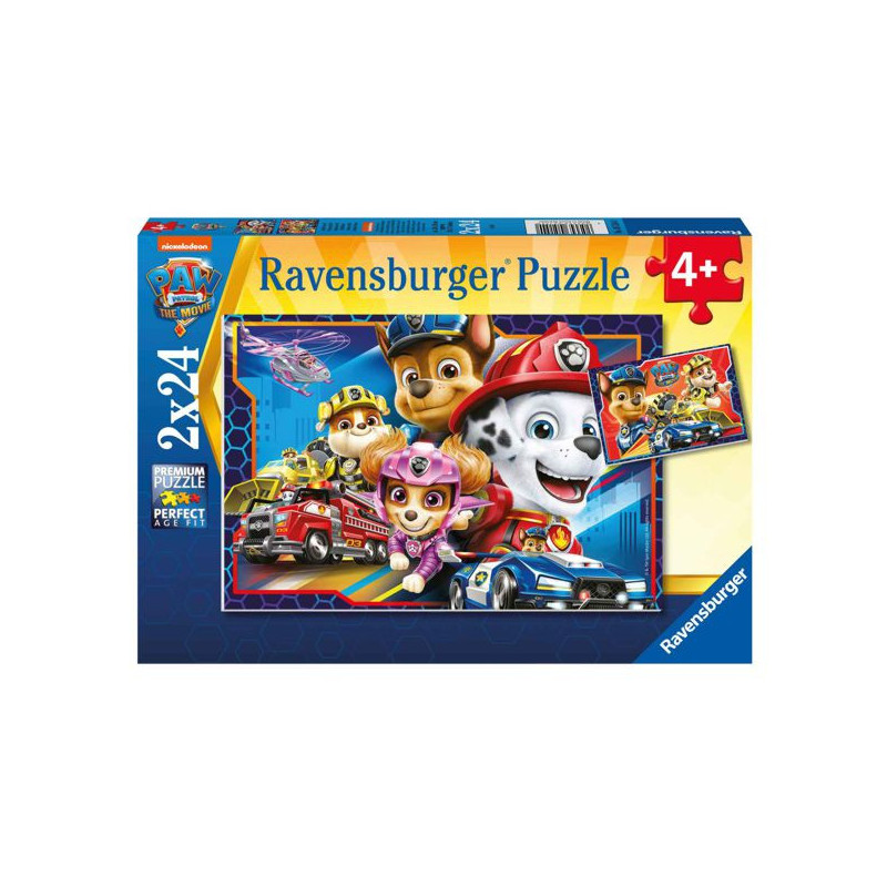 Imagen puzzle ravensburger paw patrol movie 2 x24 piezas