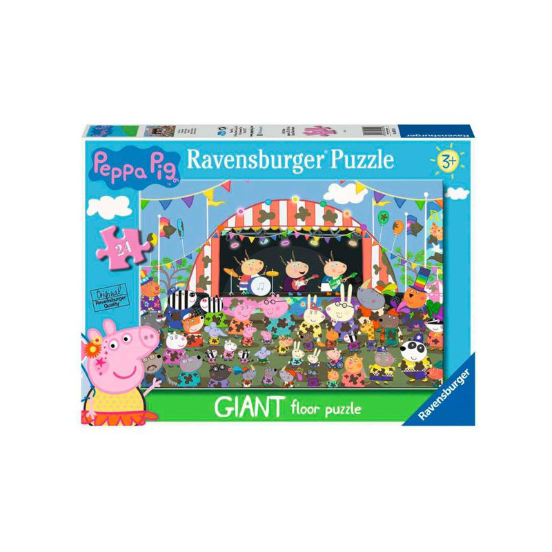 Imagen puzzle ravensburger peppa pig  concierto 24 piezas