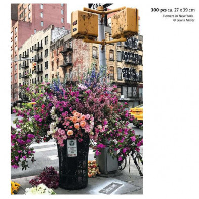 imagen 1 de puzzle moments flores en new york 300 piezas