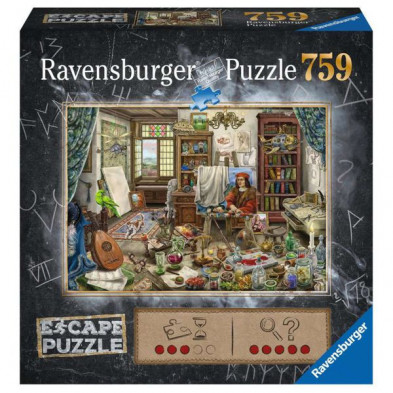 Imagen puzzle escape el estudio del artista 368 pz