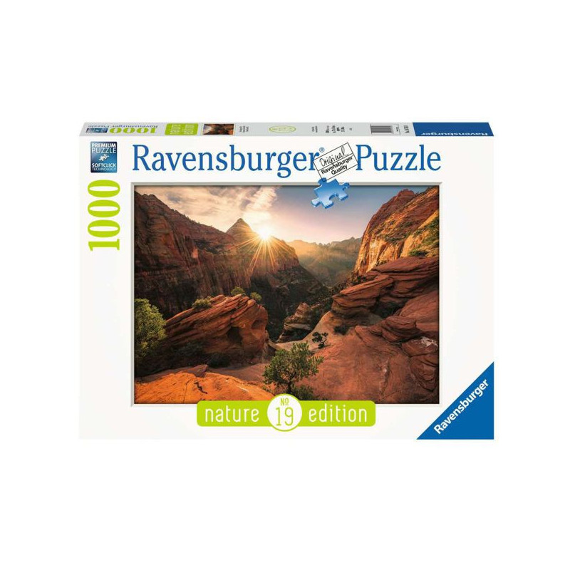 Imagen puzzle cañón zion estados unidos 1000 piezas Imagen puzzle cañón zion estados unidos 1000 piezas