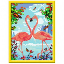 imagen 1 de creart cuadro flamencos enamorados