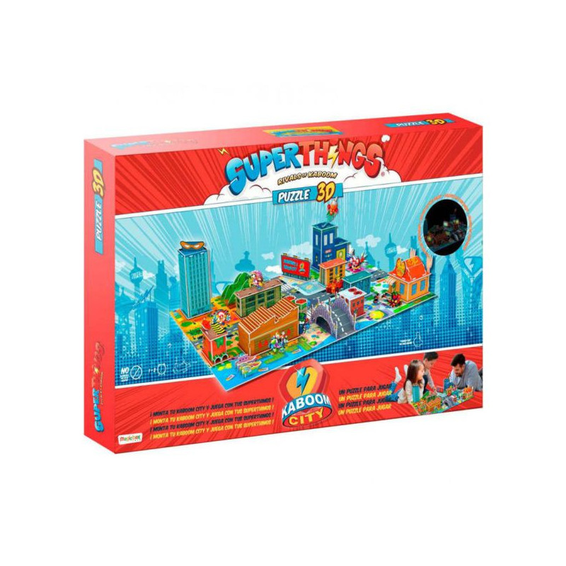 Imagen puzzle 3d superthings kaboom city