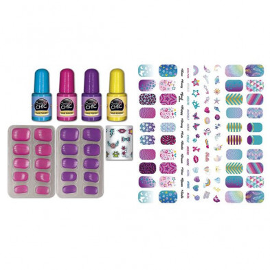 imagen 1 de set manicura uñas brillantes en la oscuridad crazy