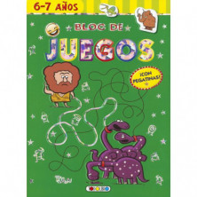 Imagen libro dinosaurios 6-7 años bloc de juegos todolibr