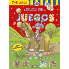 Imagen libro ponis 7-8 años bloc de juegos todolibro