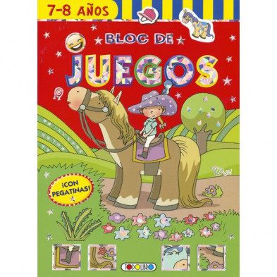 Imagen libro ponis 7-8 años bloc de juegos todolibro