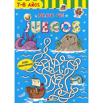 Imagen libro piratas 7-8 años bloc de juegos todolibro