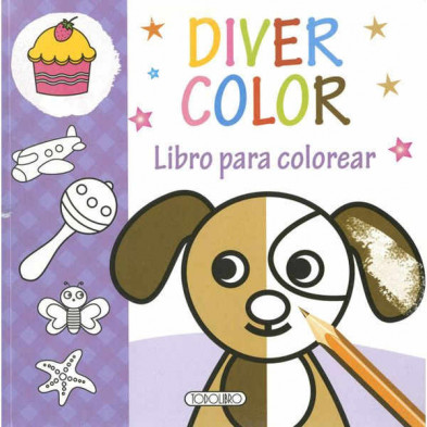 Imagen libro para colorear divercolor todolibro