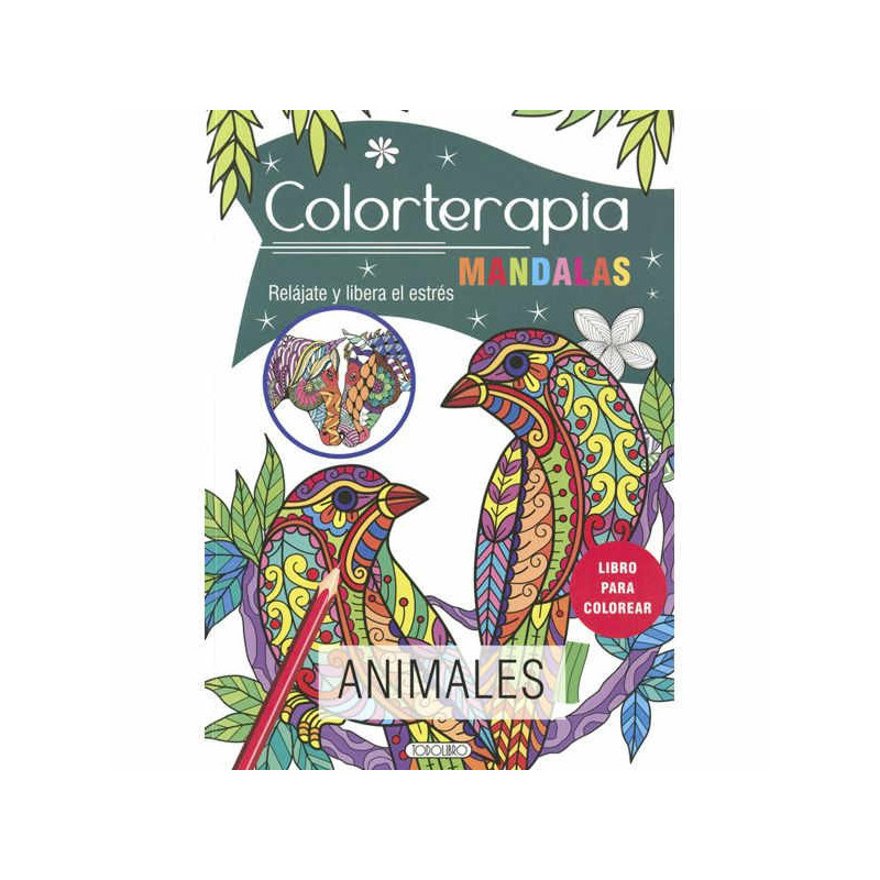 Imagen libro colorterapia mandalas animales todolibro