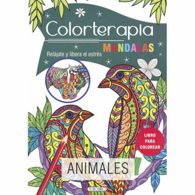 Imagen libro colorterapia mandalas animales todolibro