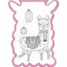 imagen 1 de libro llamas para colorear con pegatinas todolibro