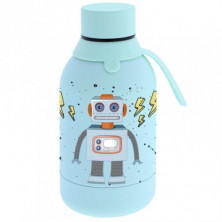 Imagen botella acero inoxidable 350ml mint robot